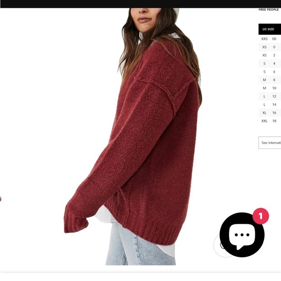 NWT Free People Care Eastwood Tunic Sweater - Picture 3 of 10